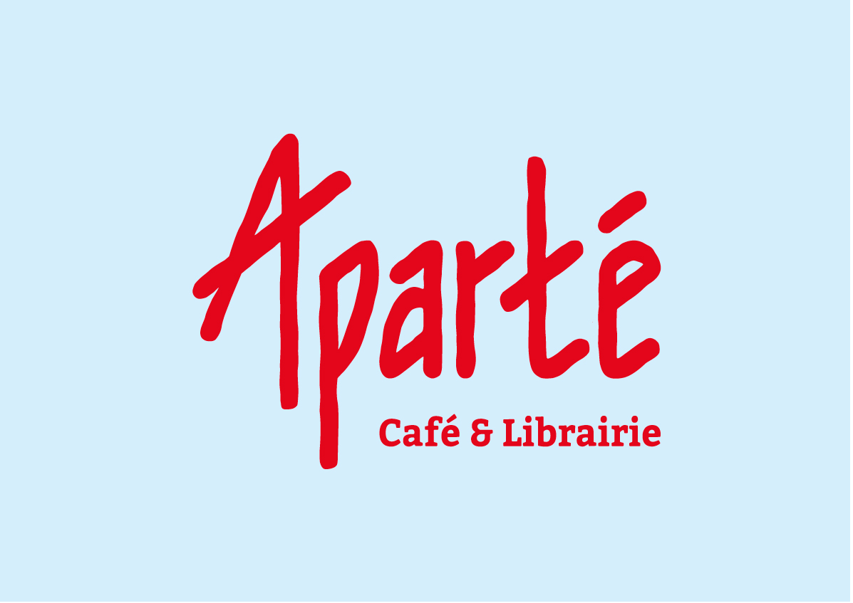 Aparté — logotype Café et Librairie