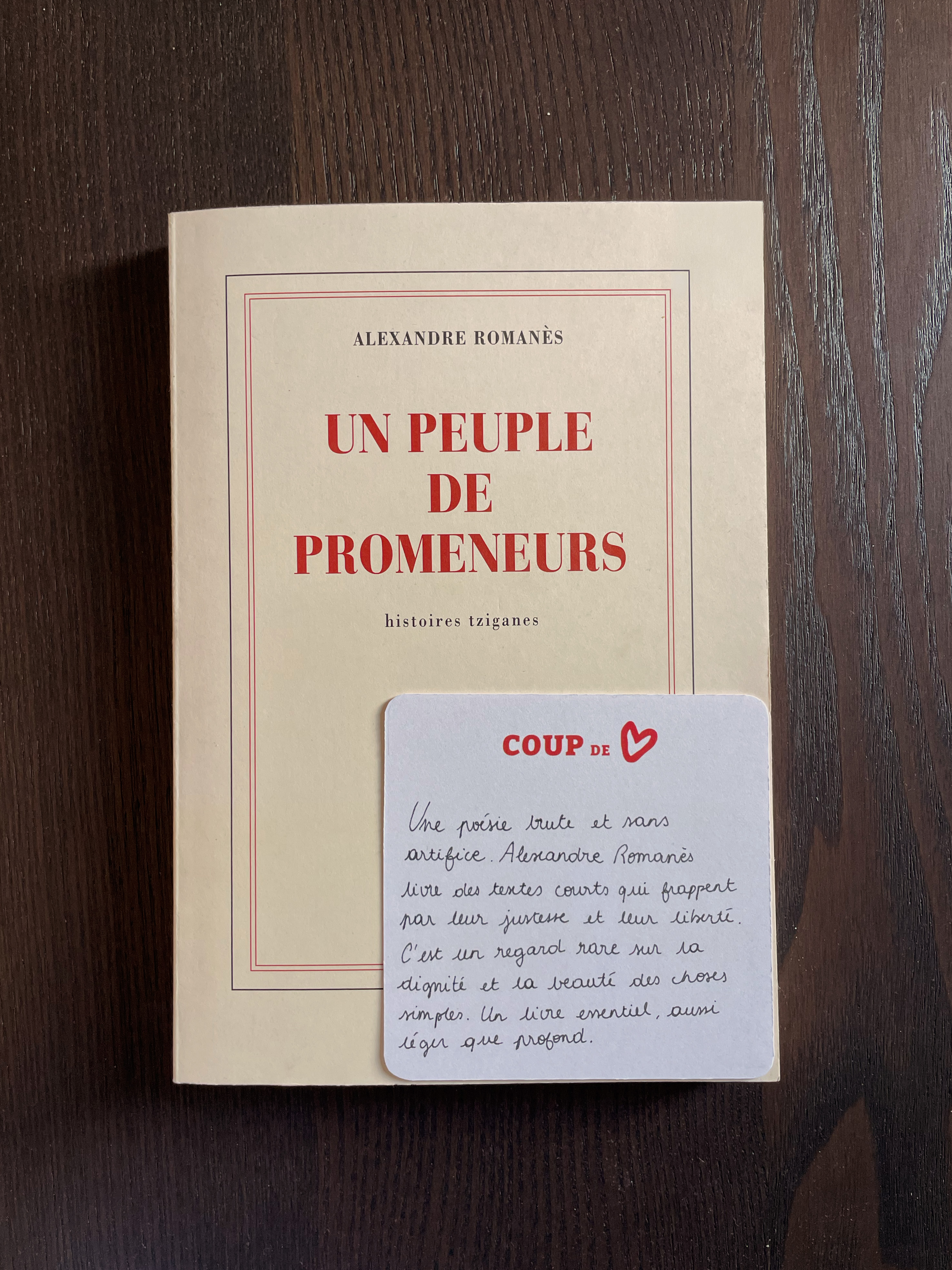Aparté — carte coup de cœur d’un libraire