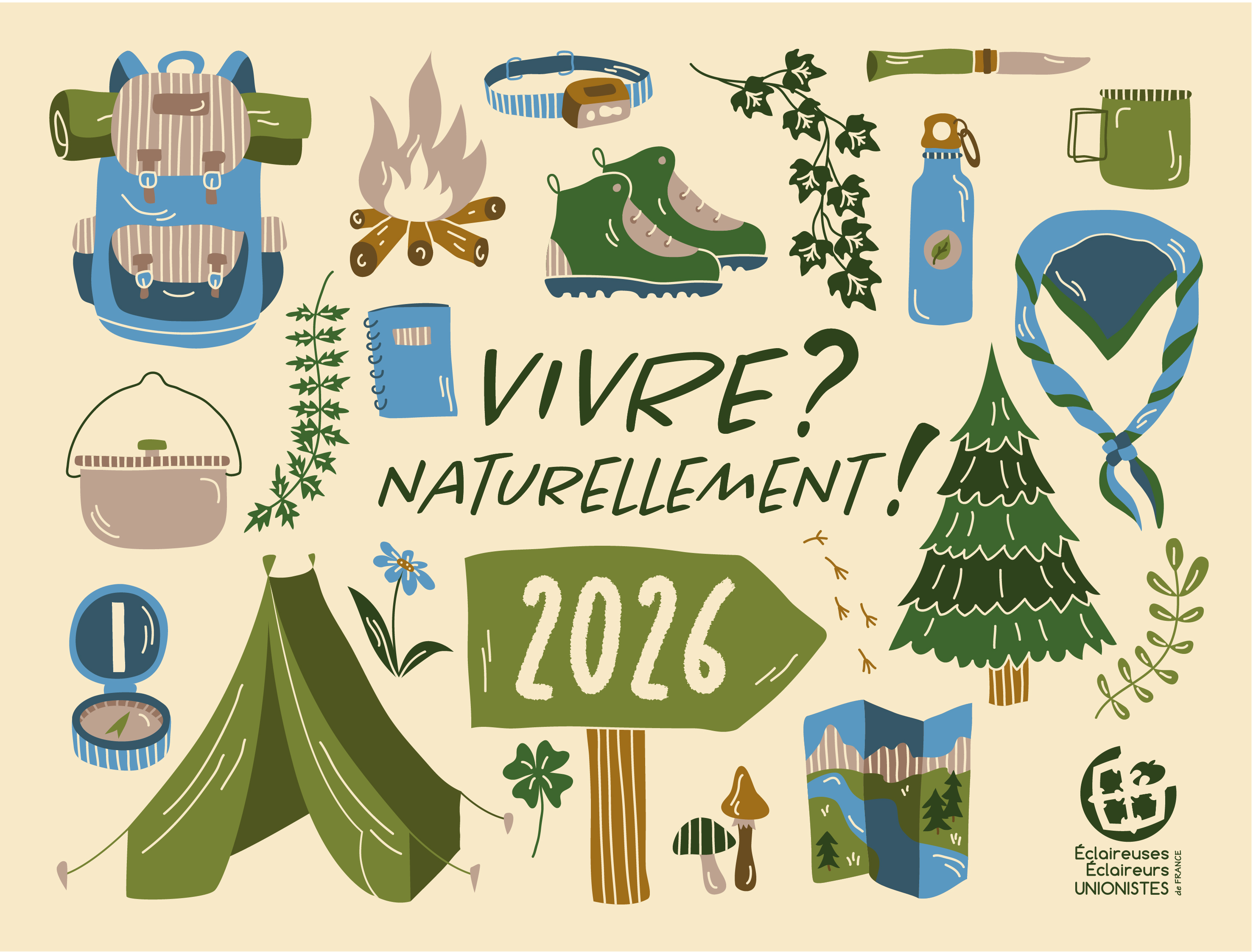EEUdF — univers illustré du calendrier 2026