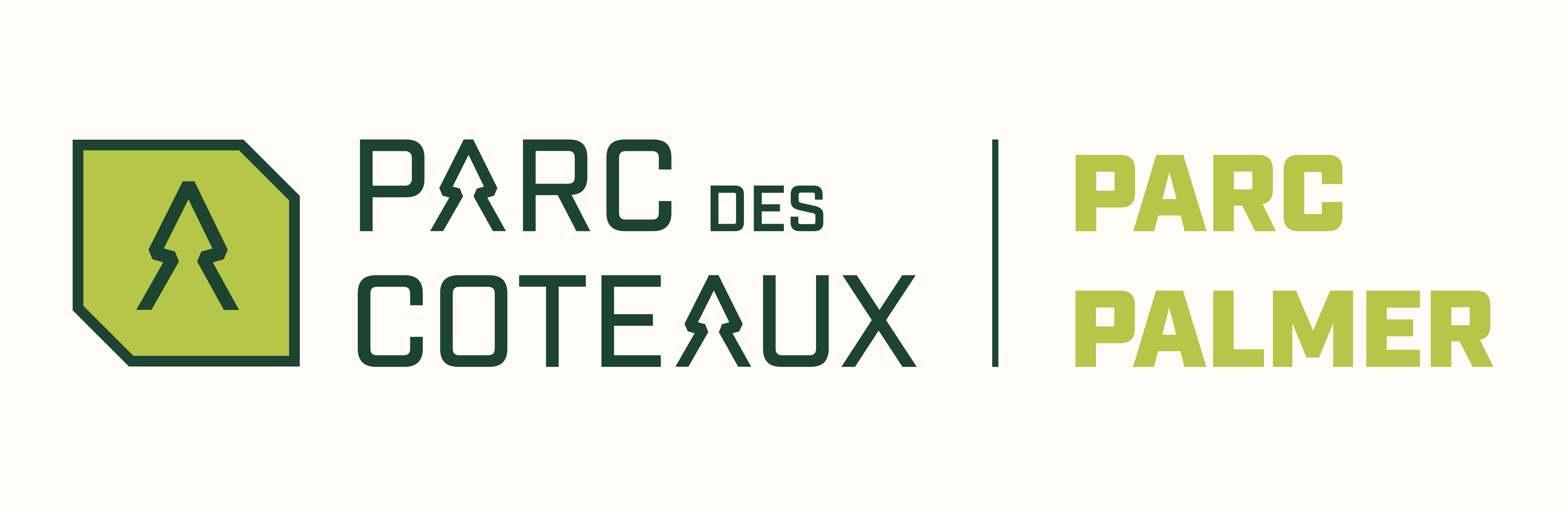 Parc des Coteaux — identité visuelle et déclinaisons du logotype