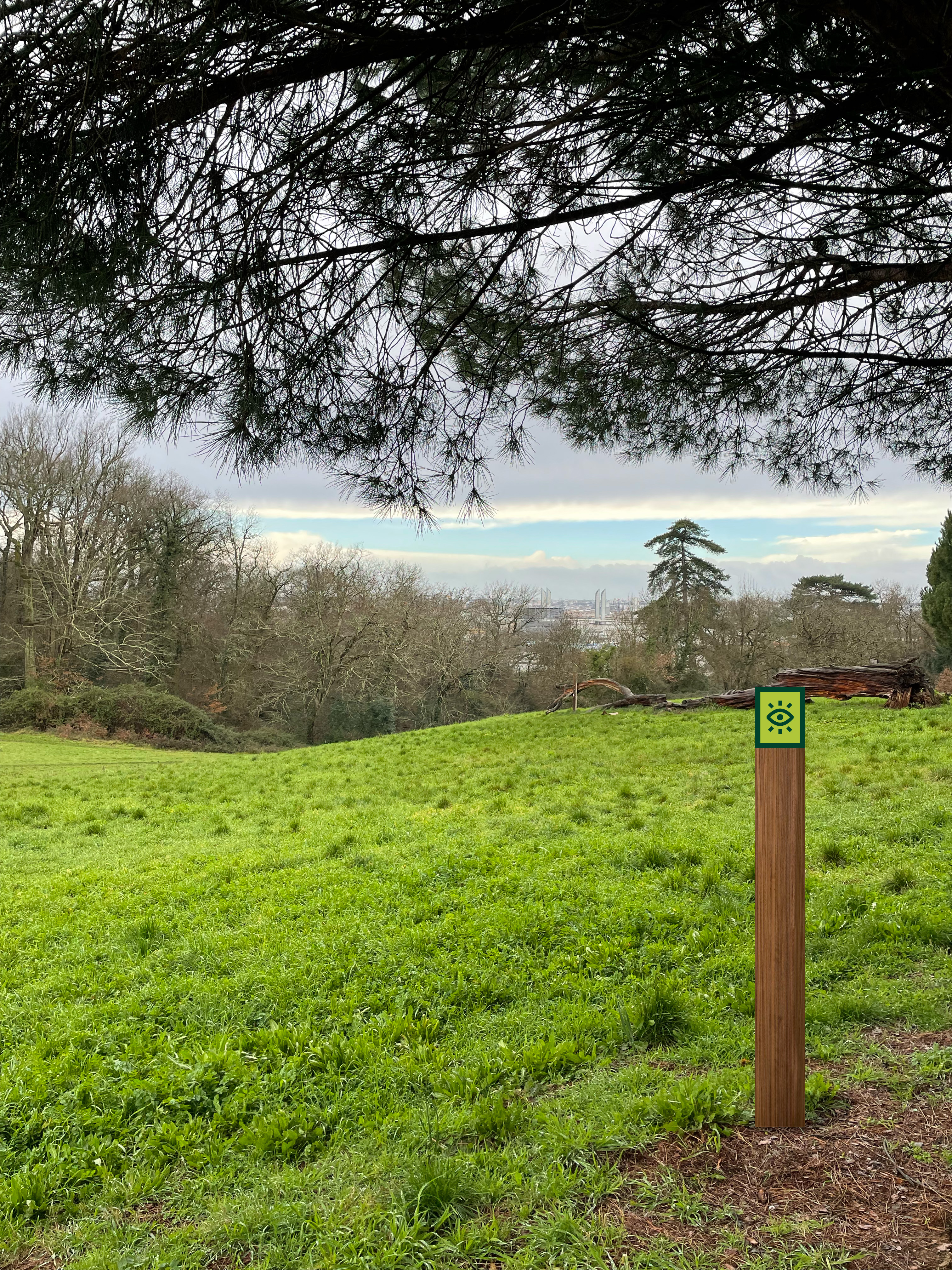 Parc des Coteaux — mise en situation d’un repère panoramique